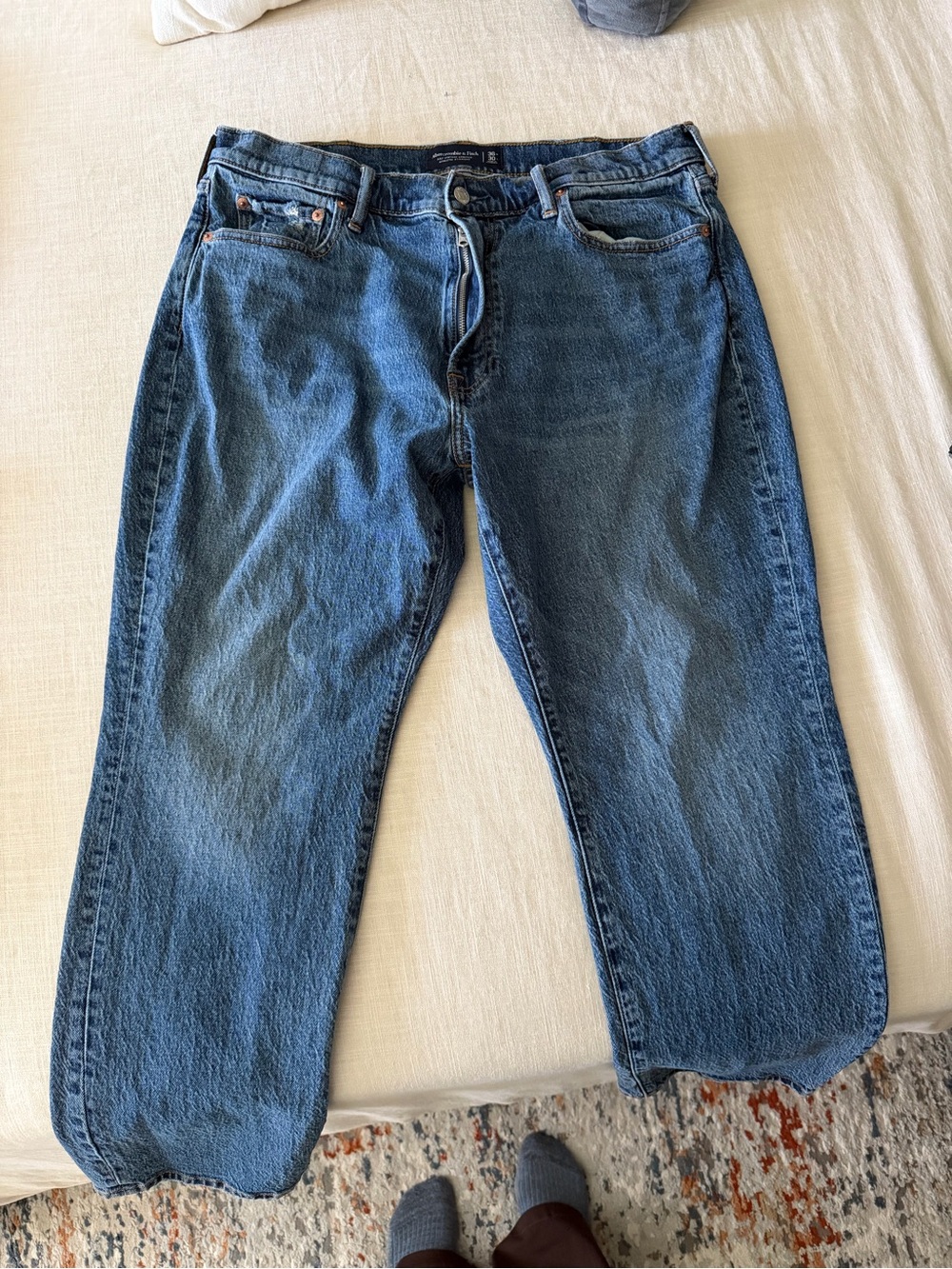 Abercrombie & Fitch Relaxed Blue Men's Jeans